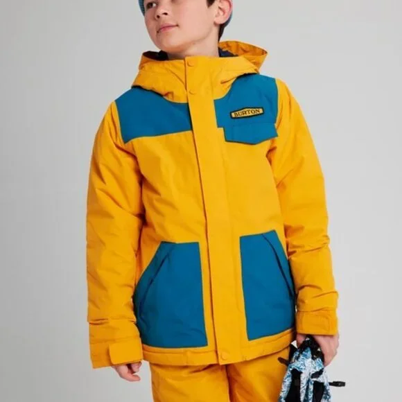 NEW Burton Jacket Youth Boys Small and Large Cadmium Yellow Dugout Snowb… - Picture 9 of 9